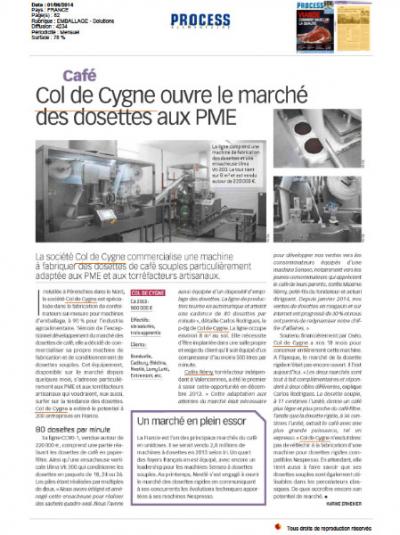 Col de Cygne ouvre le marché des dosettes aux PME- 